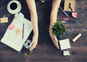 organizing desk