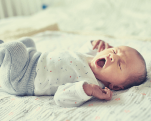 baby yawning