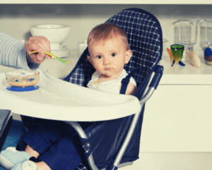 baby in highchair