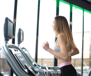 running on treadmill