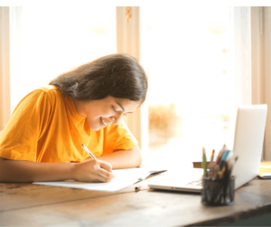 girl studying